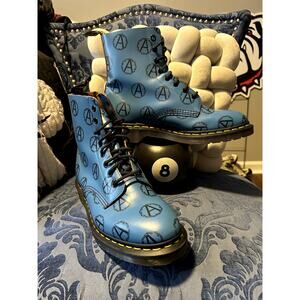 Super Rare! Dr Martens x Undercover Supreme Anarchy Blue Boots size 9/EU 41